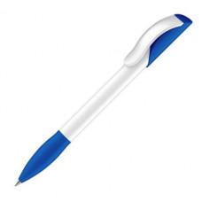 Ручка шариковая Senator, модель Hattrix Polished Basic (2996), цвет голубой / белый-114_2540577
