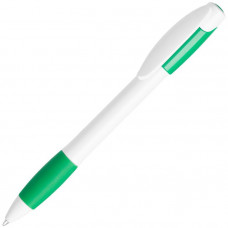 Ручка шариковая X-5, пластиковая, цвет белый с зелёным-114_2312369