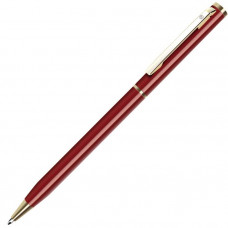 Ручка шариковая SLIM, металл, цвет бордовый с золотистым-114_2330524