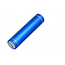 Универсальное зарядное устройство power bank круглой формы, синий 2200 Mah-114_1750194
