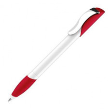 Ручка шариковая Senator, модель Hattrix Polished Basic SG MC (3201), цвет красный / белый-114_2540589