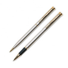 Набор: ручка шариковая и роллер Pierre Cardin PEN and PEN, хромированный-114_4010004