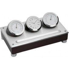 Часы настольные с термометром и гигрометром, Linea del Tempo, (A9233R)-114_2630501
