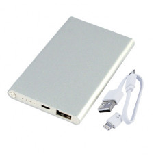 Универсальное зарядное устройство power bank PBM01, ёмкость 4000 mah, цвет серебряный металлик-114_2150158
