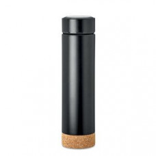 Термос заварочный с пробковым дном, POLE CORK - 450 мл, черный-114_6320152