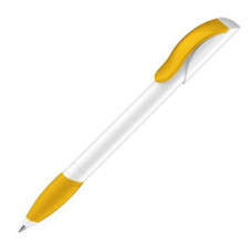 Ручка шариковая Senator, модель Hattrix Polished Basic SG (3200), цвет жёлтый / белый-114_2540582