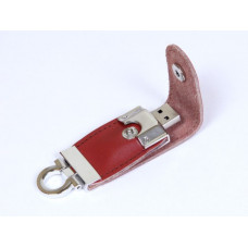 Флешка-брелок  кожаная 8 Гб. Коричневый, USB2.0-114_1930736