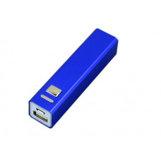 Универсальное зарядное устройство power bank  прямоугольной формы, синий 2600Mah-114_1750187
