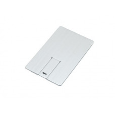MetallФлешка в ввиде карты, выдвижной механизм 32Гб, цвет Серебряный, USB2.0-114_1970405