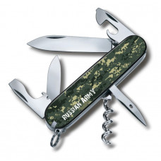 Нож перочинный VICTORINOX Spartan Российская армия, 91 мм, 12 функций, цвет камуфляж-114_6060125
