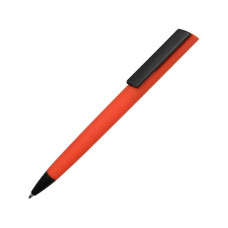 Ручка пластиковая шариковая 'Taper' с покрытием SOFT TOUCH, цвет чёрный с красным-114_2312579