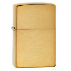 Зажигалка ZIPPO с покрытием Brushed Brass, золотистая  матовая-114_3620137