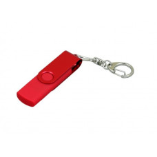 Флешка с поворотным механизмом и Micro USB, 16Гб, Красный, USB2.0-114_1940511