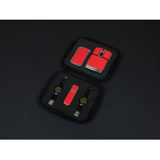 Подарочный набор USB-SET в кожанном исполнении в коробочке, красный ,флешка 32 GB-114_2100311