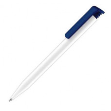 Ручка шариковая Senator, модель Super Hit Polished Basic (2955), цвет тёмно-синий / белый-114_2540786