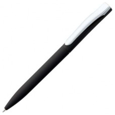 Ручка шариковая Pin, с покрытием SOFT TOUCH, чёрная-114_2311623