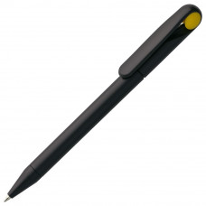 Ручка шариковая Prodir, модель DS1 TMM Dot, цвет чёрный с жёлтым-114_2560071