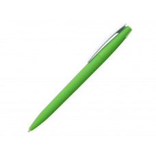 Ручка шариковая пластиковая, с покрытием SOFT TOUCH, коллекция Z-PEN, корпус ярко-зелёный, клип белый-114_2311782