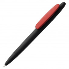 Ручка шариковая Prodir, модель DS5 TRR-P SOFT TOUCH, цвет чёрный с красным-114_2560065