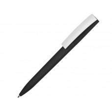 Ручка пластиковая шариковая 'Zorro', с покрытием SOFT TOUCH, цвет белый с чёрным-114_2312559