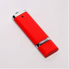 USB-Flash накопитель (флешка) из пластика классической прямоугольной формы, модель 002, объем памяти  8 Gb, цвет красный-114_1900098