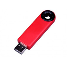 Флешка промо,выдвижная 8 Гб. красная с чёрным, USB2.0-114_1930689