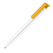 Ручка шариковая Senator, модель Super Hit Polished Basic (2955), цвет жёлтый / белый-114_2540782