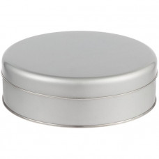 Коробка круглая Flapjack, большая, серебристая-114_5500387