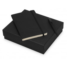 Подарочный набор Moleskine Amelie с блокнотом А5 Soft и ручкой, черный-114_2110030
