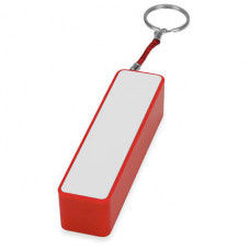 Портативное зарядное устройство 'Сатурн', 2200 mAh, цвет белый с красным 186С-114_2150126