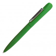 IQ, ручка с флешкой, 8 GB, металл, soft-touch, зеленая-114_2590151