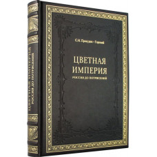 Книга 'Цветная империя. Россия до потрясений' в обложке из натуральной кожи, ручная работа-114_7030062