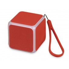 Портативная колонка 'Cube' с подсветкой, красная-114_2000100