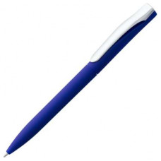 Ручка шариковая Pin, с покрытием SOFT TOUCH, синяя-114_2311621