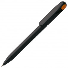 Ручка шариковая Prodir, модель DS1 TMM Dot, цвет чёрный с оранжевым-114_2560068