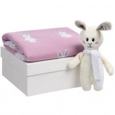 Набор детский с зайками Beastie Toys, розовый-114_6440049