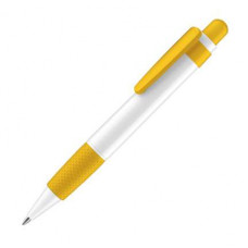 Ручка шариковая Senator, модель Big Pen Polished Basic (2994), цвет жёлтый / белый-114_2540438