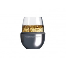 Тумблер для вина WINE KUZIE, серебристый-114_4260279