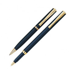 Набор: ручка шариковая и роллер Pierre Cardin PEN and PEN, цвет чёрный с золотом-114_5050024