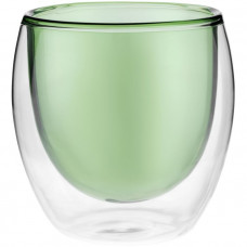 Стакан с двойными стенками Glass Bubble - 300 мл, зеленый-114_5140060
