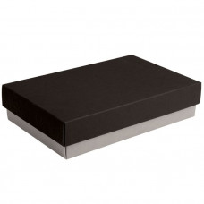 Коробка подарочная CRAFT BOX, 17,5*11,5*4 см, серый, черный, картон-114_5500645
