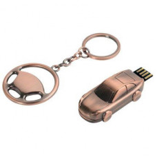 Набор: брелок 'Руль', флеш-карта USB 2.0 на 4 Gb в форме автомобиля-114_1770187