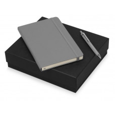 Подарочный набор Moleskine Hemingway с блокнотом А5 и ручкой, серый-114_2110023