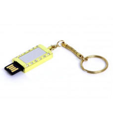 Флешка-кулон, 8 Гб. Золотой, USB2.0-114_1930868