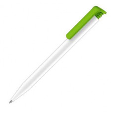 Ручка шариковая Senator, модель Super Hit Polished Basic (2955), цвет зелёный / белый-114_2540783
