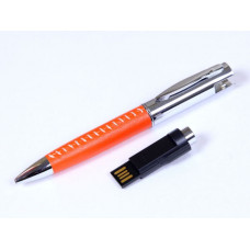 Флешка - ручка с миничипом, 64 Гб.Оранжевый, USB2.0-114_1990580