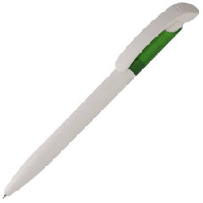 Ручка шариковая Bio-Pen, белая с зеленой вставкой-114_2380028