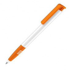 Ручка шариковая Senator, модель Super Hit Polished Basic SG (2956), цвет оранжевый / белый-114_2540791