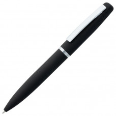 Ручка шариковая Bolt с покрытием SOFT TOUCH, чёрная-114_2330572