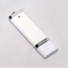 USB-Flash накопитель (флешка) из пластика классической прямоугольной формы, модель 002, объем памяти  8 Gb, цвет белый-114_1900096